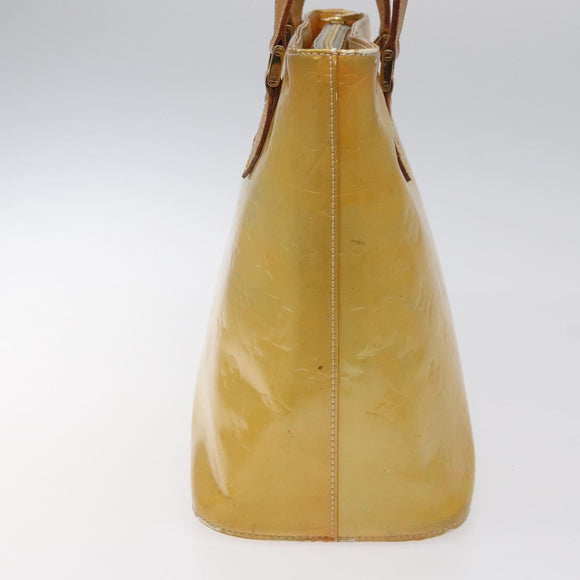 LOUIS VUITTON Monogram Vernis Houston Hand Bag Gris M91053 LV Auth bs22715