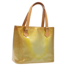 LOUIS VUITTON Monogram Vernis Houston Hand Bag Gris M91053 LV Auth bs22716-1