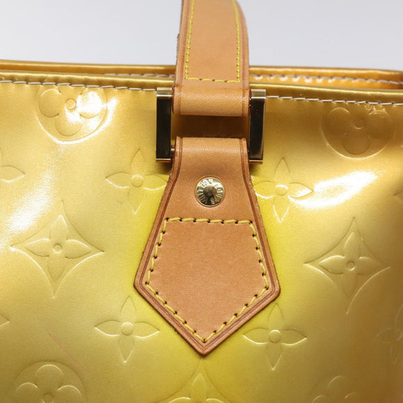 LOUIS VUITTON Monogram Vernis Houston Hand Bag Gris M91053 LV Auth bs22716