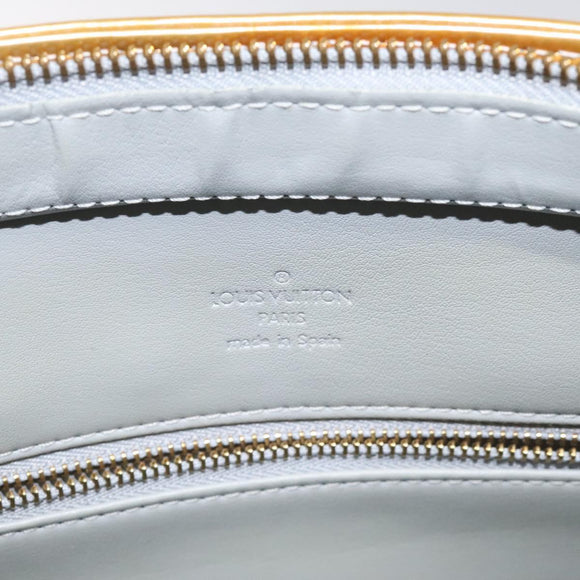 LOUIS VUITTON Monogram Vernis Houston Hand Bag Gris M91053 LV Auth bs22716