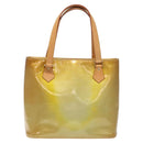 LOUIS VUITTON Monogram Vernis Houston Hand Bag Gris M91053 LV Auth bs22716-13