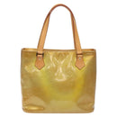 LOUIS VUITTON Monogram Vernis Houston Hand Bag Gris M91053 LV Auth bs22716-2