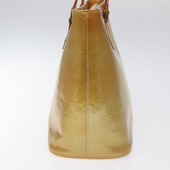 LOUIS VUITTON Monogram Vernis Houston Hand Bag Gris M91053 LV Auth bs22716