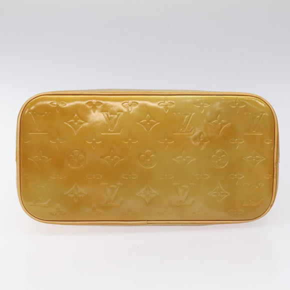 LOUIS VUITTON Monogram Vernis Houston Hand Bag Gris M91053 LV Auth bs22716