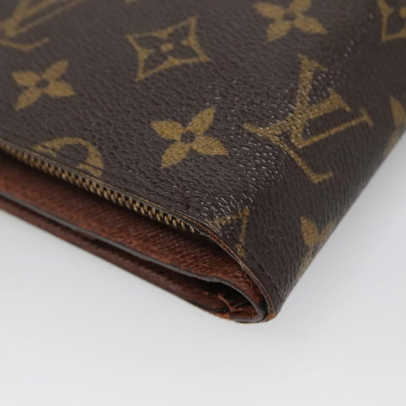 LOUIS VUITTON Monogram Porto Papie Zip Wallet M61207 LV Auth bs22722