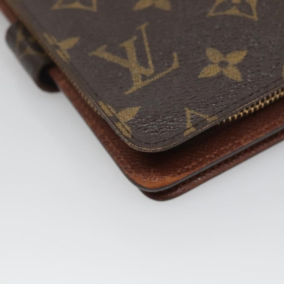 LOUIS VUITTON Monogram Porto Papie Zip Wallet M61207 LV Auth bs22722