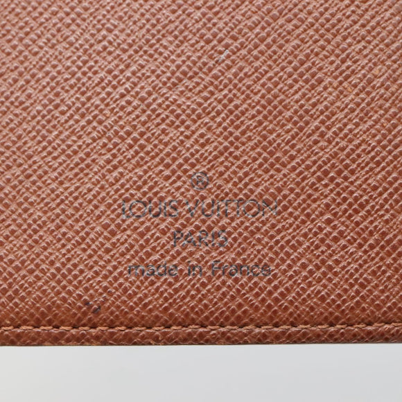LOUIS VUITTON Monogram Porto Papie Zip Wallet M61207 LV Auth bs22722