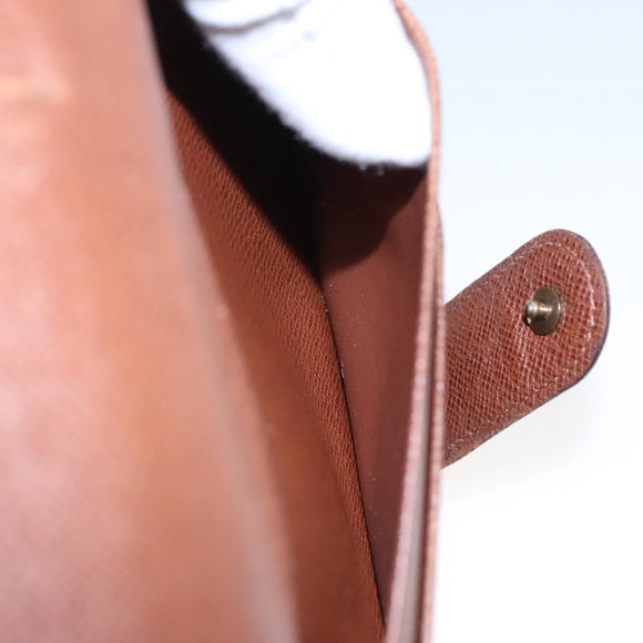 LOUIS VUITTON Monogram Porto Papie Zip Wallet M61207 LV Auth bs22722