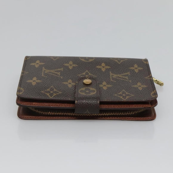 LOUIS VUITTON Monogram Porto Papie Zip Wallet M61207 LV Auth bs22722