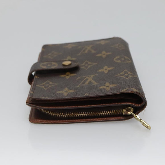 LOUIS VUITTON Monogram Porto Papie Zip Wallet M61207 LV Auth bs22722