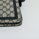 GUCCI GG Supreme Sherry Line Shoulder Bag PVC Navy Red 41 02 090 Auth bs22750-14