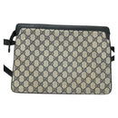 GUCCI GG Supreme Sherry Line Shoulder Bag PVC Navy Red 41 02 090 Auth bs22750-2