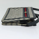 GUCCI GG Supreme Sherry Line Shoulder Bag PVC Navy Red 41 02 090 Auth bs22750-4
