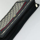 GUCCI GG Supreme Sherry Line Shoulder Bag PVC Navy Red 41 02 090 Auth bs22750-6
