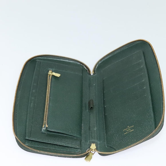 LOUIS VUITTON Taiga Organizer Atoll Travel Case Ardoise M30652 LV Auth bs22785