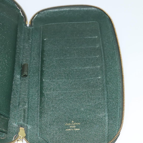 LOUIS VUITTON Taiga Organizer Atoll Travel Case Ardoise M30652 LV Auth bs22785