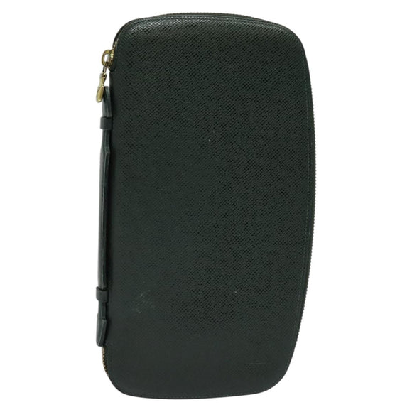 LOUIS VUITTON Taiga Organizer Atoll Travel Case Ardoise M30652 LV Auth bs22785