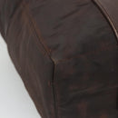 HERMES Acape Luco PM Hand Bag Nylon Brown Auth bs22799-11