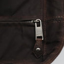 HERMES Acape Luco PM Hand Bag Nylon Brown Auth bs22799-14