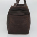 HERMES Acape Luco PM Hand Bag Nylon Brown Auth bs22799-4