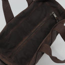HERMES Acape Luco PM Hand Bag Nylon Brown Auth bs22799-6