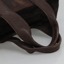 HERMES Acape Luco PM Hand Bag Nylon Brown Auth bs22799-7