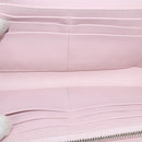 Christian Dior Chain Wallet Leather White Silver Auth bs22820-10