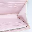 Christian Dior Chain Wallet Leather White Silver Auth bs22820-20