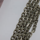 Christian Dior Chain Wallet Leather White Silver Auth bs22820-14