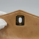 CHANEL Matelasse Chain Waist bag Lamb Skin Beige Gold CC Auth bs22827-20