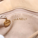 CHANEL Matelasse Chain Waist bag Lamb Skin Beige Gold CC Auth bs22827-21