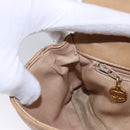 CHANEL Matelasse Chain Waist bag Lamb Skin Beige Gold CC Auth bs22827-23