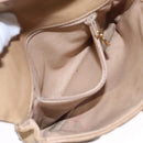 CHANEL Matelasse Chain Waist bag Lamb Skin Beige Gold CC Auth bs22827-25