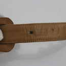 CHANEL Matelasse Chain Waist bag Lamb Skin Beige Gold CC Auth bs22827-8