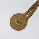 CHANEL Matelasse Chain Shoulder Bag Lamb Skin Beige Gold CC Auth bs22830-10