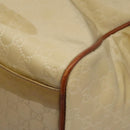 GUCCI GG Canvas Boston Bag Nylon Beige 153240 Auth bs22834-14