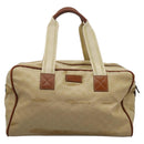 GUCCI GG Canvas Boston Bag Nylon Beige 153240 Auth bs22834-13
