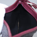 SAINT LAURENT Pouch PVC Leather Gray Auth bs22836-12