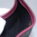 SAINT LAURENT Pouch PVC Leather Gray Auth bs22836-17