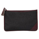 SAINT LAURENT Pouch PVC Leather Gray Auth bs22836-13