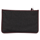 SAINT LAURENT Pouch PVC Leather Gray Auth bs22836-2