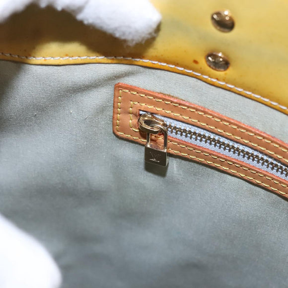 LOUIS VUITTON Monogram Vernis Reade MM Hand Bag Gris M91142 LV Auth bs22838