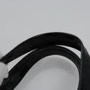 Salvatore Ferragamo Vala Hand Bag Enamel Black Auth bs22866-8