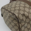 GUCCI GG Supreme Web Sherry Line Boston Bag PVC Beige Green Red Auth bs22874-14