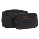 LOUIS VUITTON Monogram Clutch Bag 2Set LV Auth bs22909-1