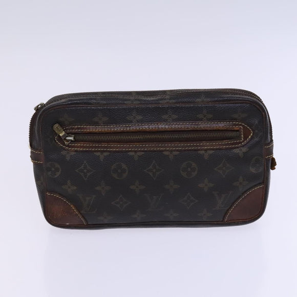 LOUIS VUITTON Monogram Clutch Bag 2Set LV Auth bs22909