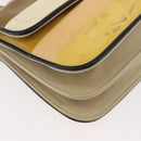 CHANEL Chain Shoulder Bag Patent leather Yellow Gold CC Auth bs22911-15