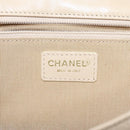 CHANEL Chain Shoulder Bag Patent leather Yellow Gold CC Auth bs22911-18