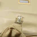 CHANEL Chain Shoulder Bag Patent leather Yellow Gold CC Auth bs22911-12