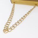 CHANEL Chain Shoulder Bag Patent leather Yellow Gold CC Auth bs22911-8